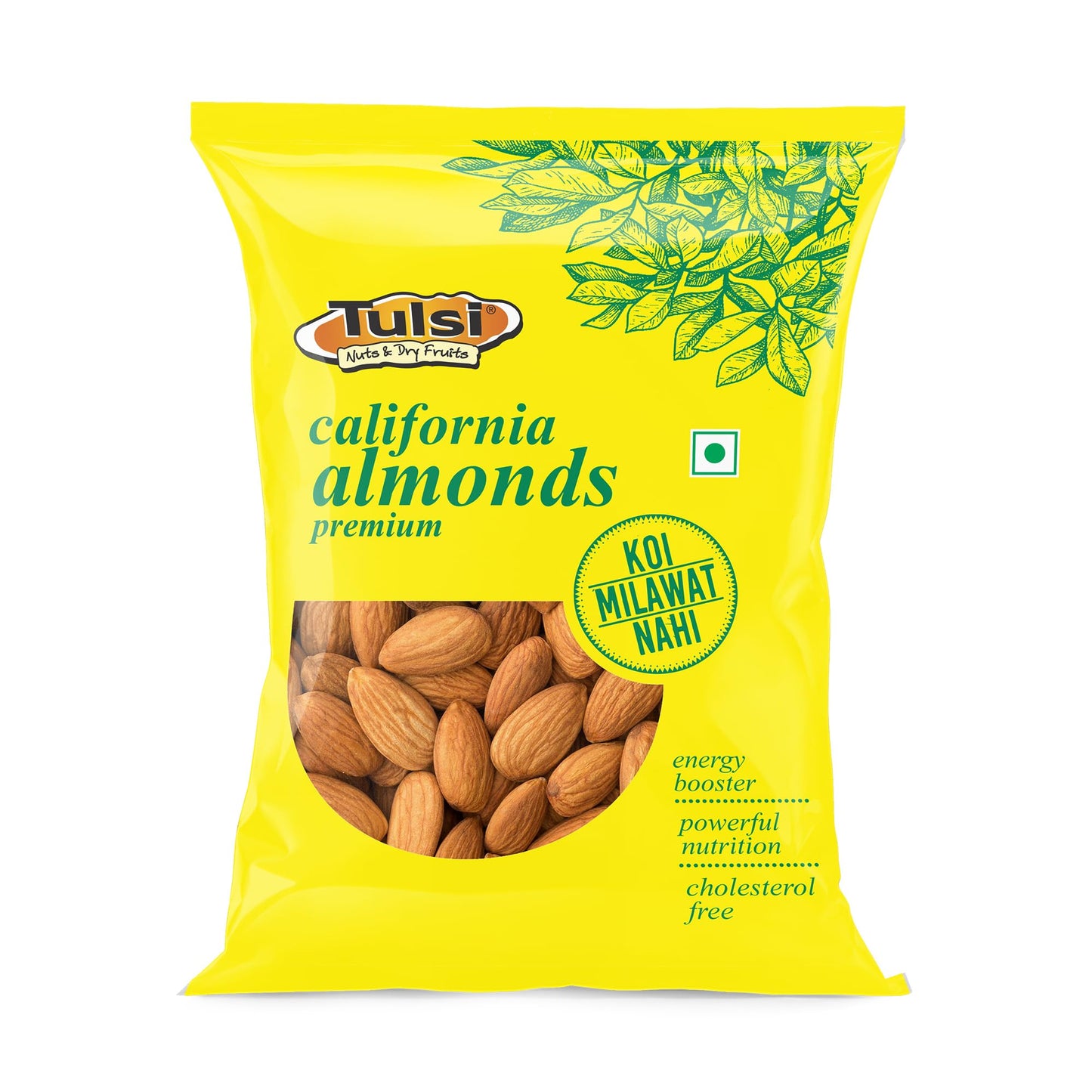 Tulsi California Almonds Top-Grade 1Kg | Whole Almond | Rich In Vitamins & Minerals | Rich In Fiber | Good For Health | Loaded With Antioxidants | Nuts & Dry Fruits| Top-Grade Badam Giri | Healthy Nuts