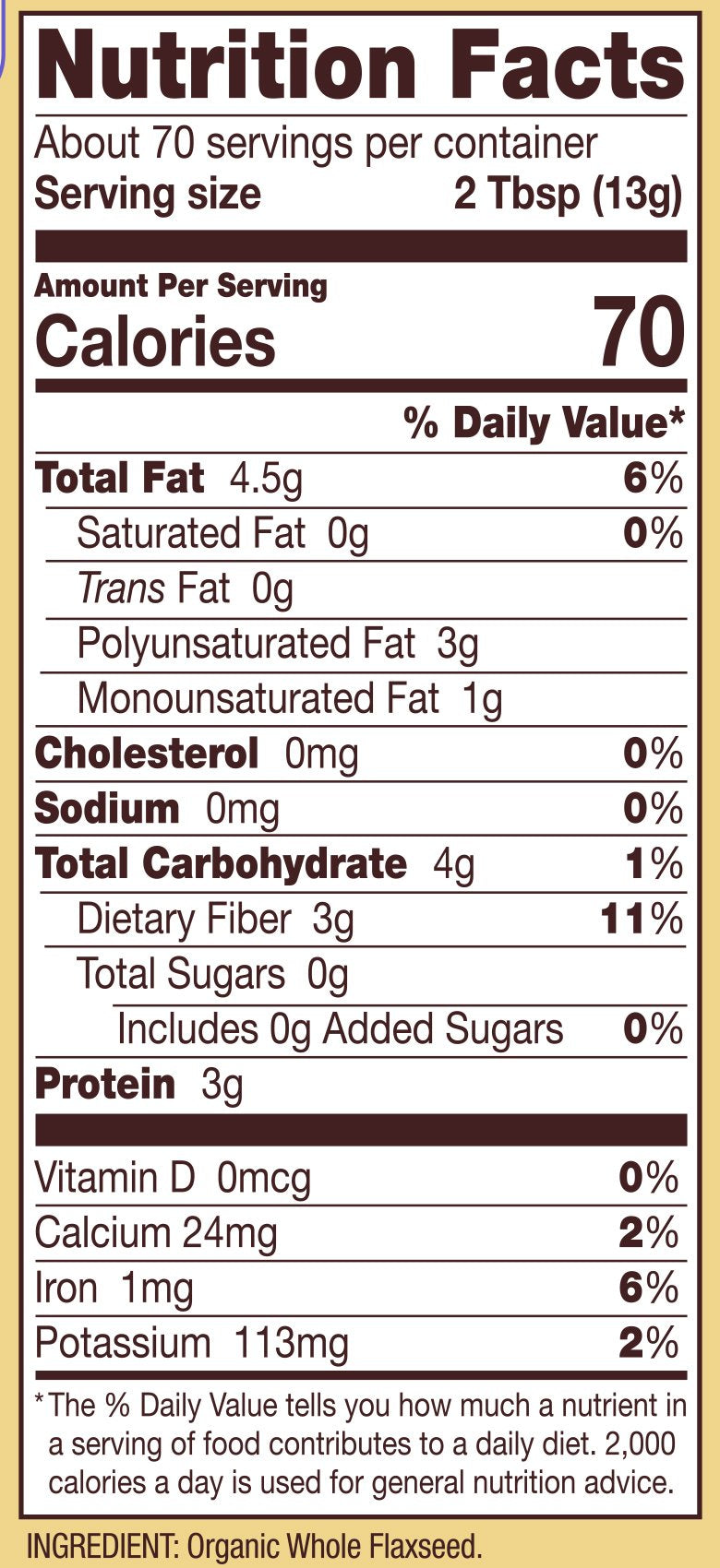 Bobs Red Mill Organic Brown Flaxseed Meal, 32-ounce (Pack of 4)