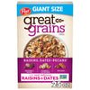 Great Grains Raisins Dates & Pecans Breakfast Cereal Crunchy Clusters with Sweet Fruit and Whole Grains Non-GMO 25 oz Box