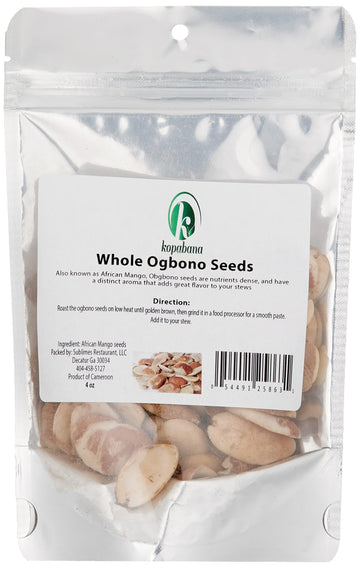 KOPABANA Ogbono Seeds | African Mango | 2oz | 6 x 1 x 10 inches
