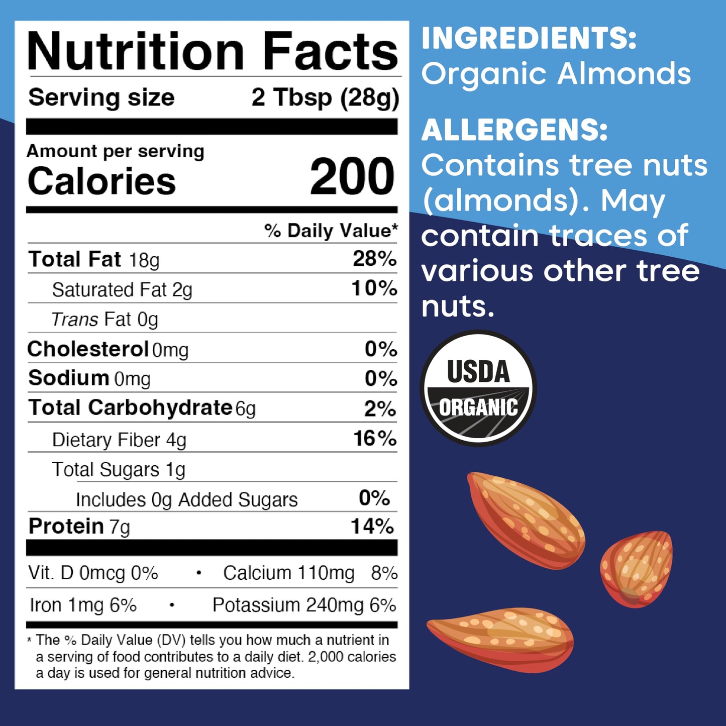 Wilderness Poets, Organic Almond Butter (40 Pound - 5 Gallon) - Raw, Unsweetened, Salt-Free, Vegan Nut Butter