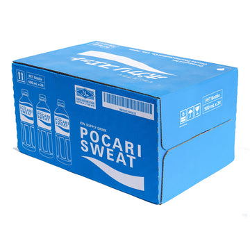 Pocari Sweat Electrolyte Drink 24-Pack, 16.9 Fl Oz Bottles - Ultimate Hydration for Sports & Everyday Wellness, Clear