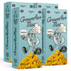 GrownAs Vegan Mac & Cheese, 4 Pack, 25g Protein, Dairy Free, Real Truffle Flavor, Easy to Prepare