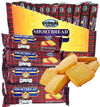 Global Brands Shortbread Cookies, 12 Pack of 2oz Sleeves, Brown/Golden, Compact Size (11.4 x 6.7 x 1 inches)