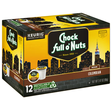 Chock Full Onuts Keurig K-Cup Pods Variety Pack (4 Packs Of 12)