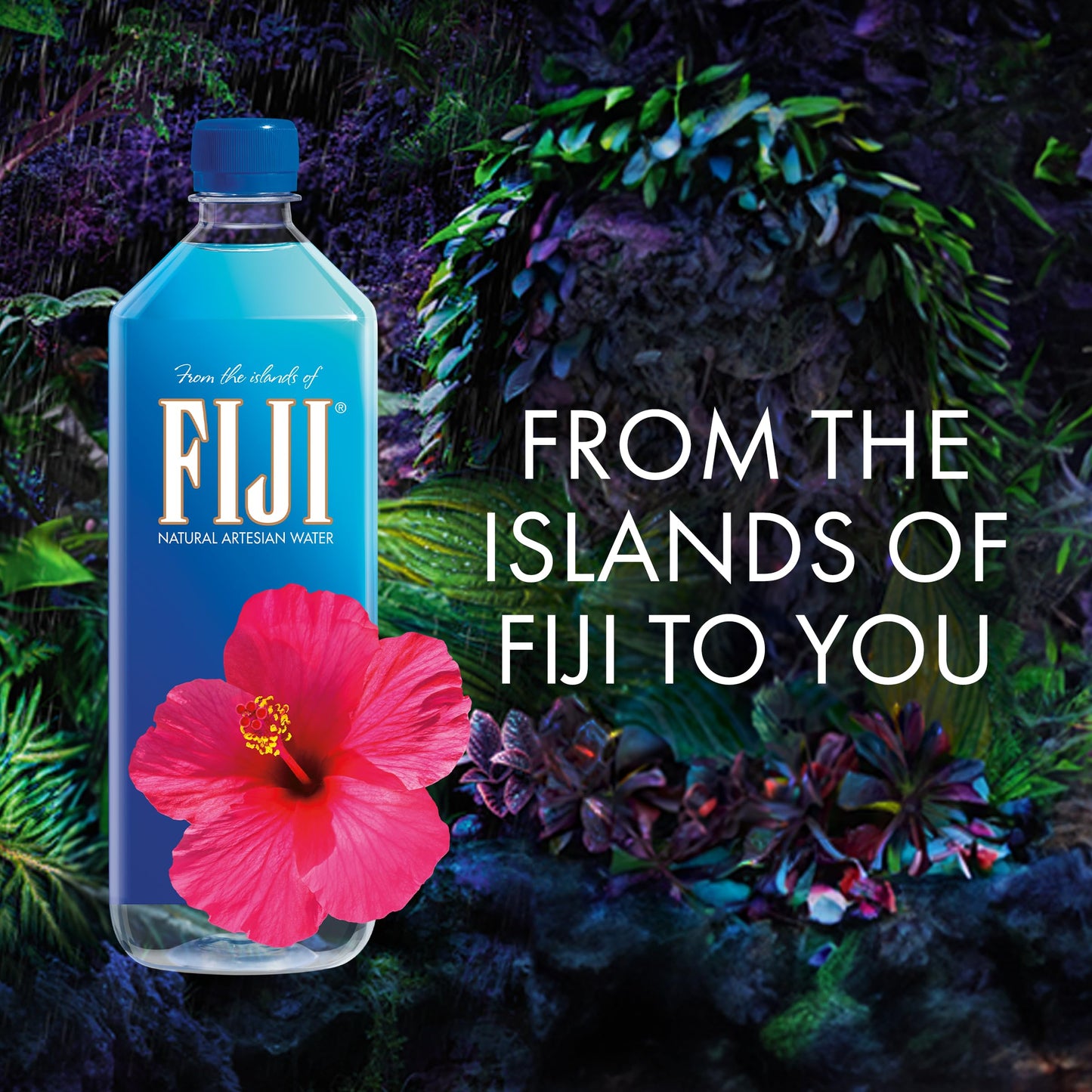 Fiji Natural Artesian Bottled Water 1 Liter / 33.8 Fl Ounce (Pack Of 12)