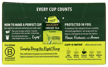 Bigelow Tea Green Tea - Classic - Case Of 6 - 20 Bag