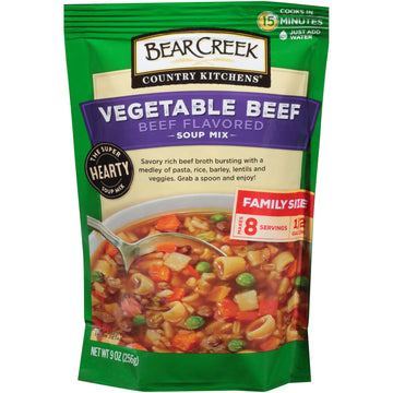 Bear Creek Soup Mix, Vegetable Beef, 9.0 Ounce (Pack Of 6)