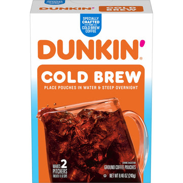 Dunkin Cold Brew Ground Coffee Packs, 8.46 Ounce (Pack of 1)