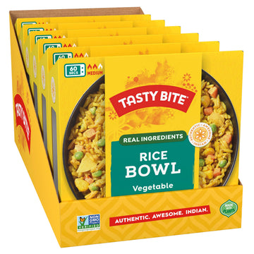 Tasty Bite Vegetable Biryani Rice Bowl, Ready to Eat, Microwaveable, Gluten Free, 7 Ounce (Pack of 6)