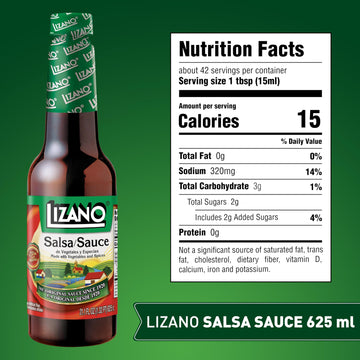 Lizano Salsa Sauce with Vegetables and Spices - 21.1 fl oz - Authentic Brown Costa Rican Flavor - Perfect for Cooking and Dipping