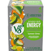 V8 +ENERGY Sparkling Lemon Lime Juice Energy Drink, Pack of 4 (11.5 fl oz)
