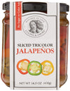 Cucina & Amore Sliced Tricolor Jalapeños, 14.5 Ounce