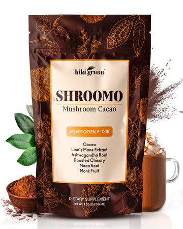 Kiki Green Shroomo: Mushroom Coffee Alternative | Master Blend Of Lion'S Mane, Ashwagandha For Mental Clarity, Energy & Focus, M