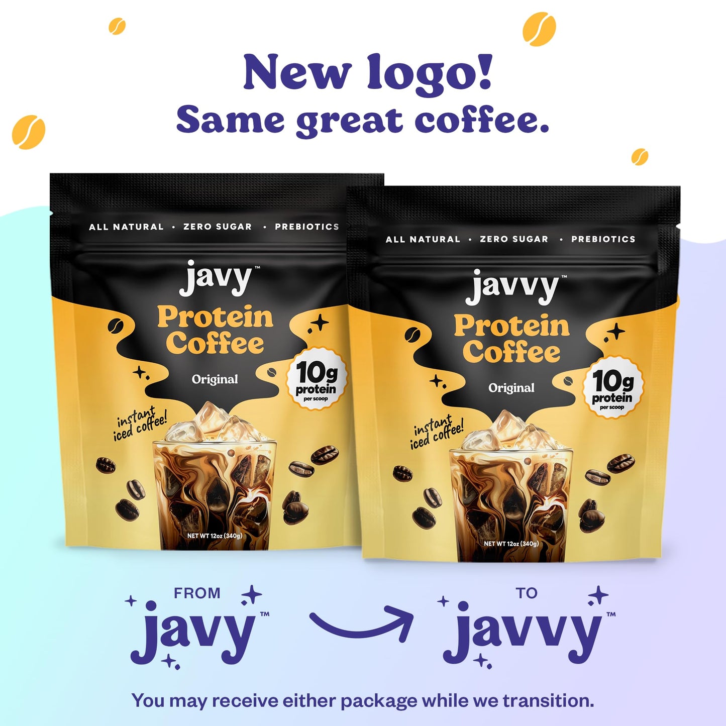Javvy Protein Iced Coffee - 20 Servings, Brown, Pack of 1