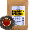 English Breakfast Tea, Crisp, Rich & Aromatic Well-Rounded Loose Leaf Tea, 110+ Cups, 8Oz Organic Ceylon Single Estate Tea, 100%