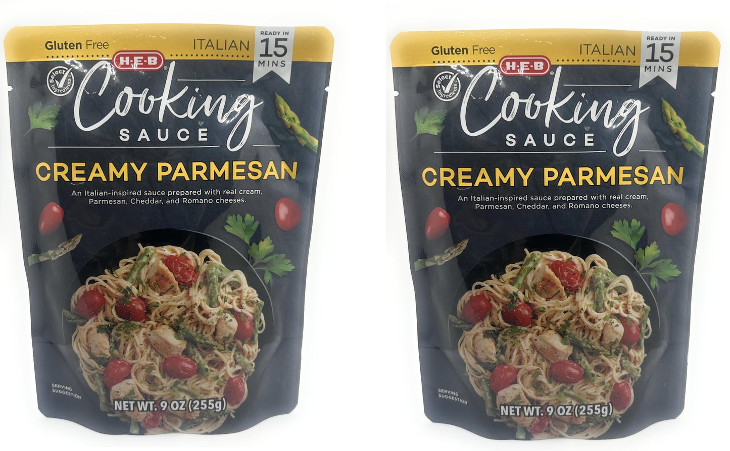 HEB Cooking Sauce Mixes - 2 packages (Creamy Parmesan 9oz)