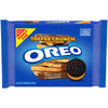 Oreo Toffee Crunch Creme With Sugar Crystals Chocolate Sandwich Cookies, Family Size, 17 Oz