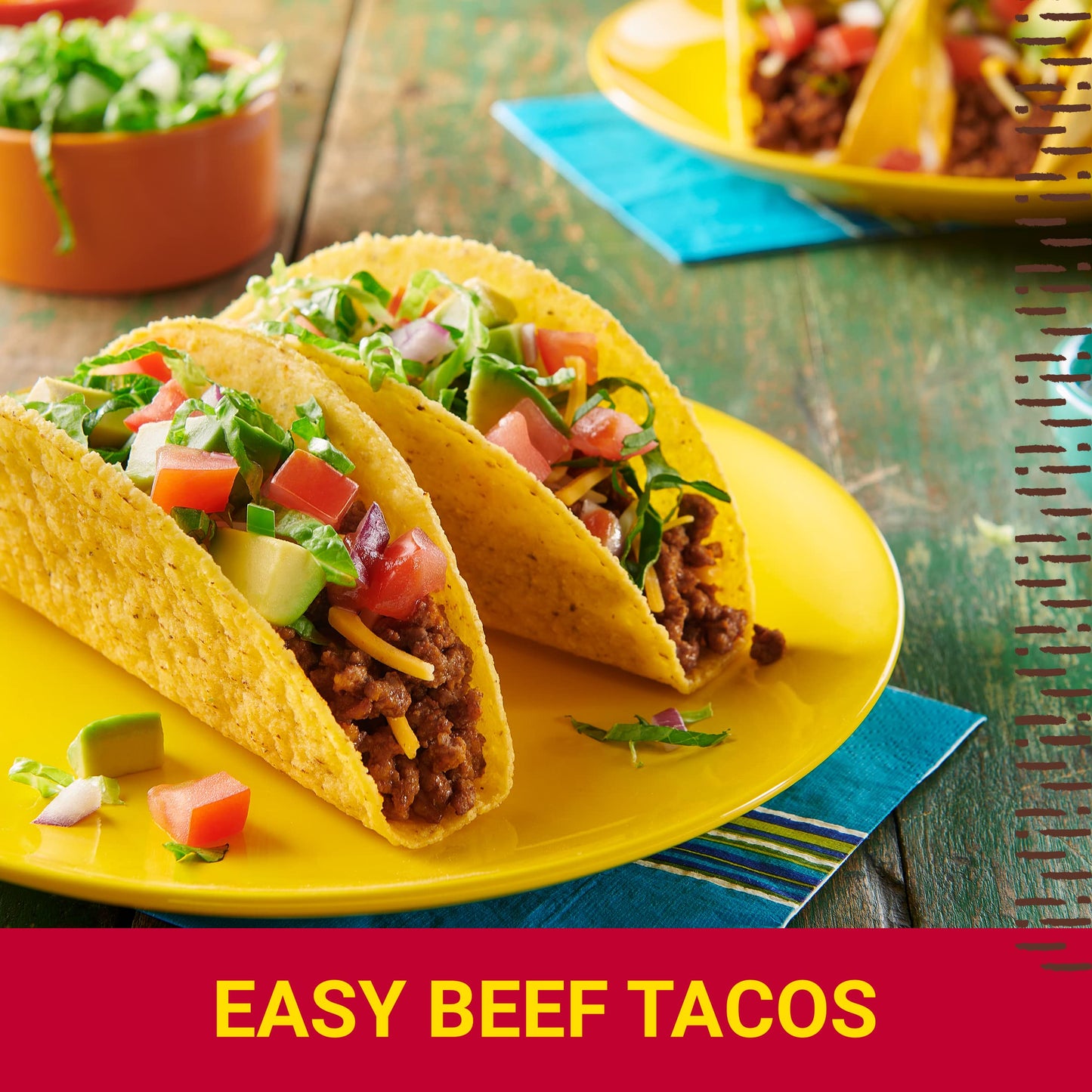 Old El Paso Taco Seasoning, 25% Less Sodium, 1 oz., Pack of 32