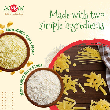 Isibisi Pasta Sampler - Penne, Spaghetti, Rigatoni, Tubetti, Baby Mafalda Pasta, Spirali Noodles - Italian Pasta In Bulk Made Wi