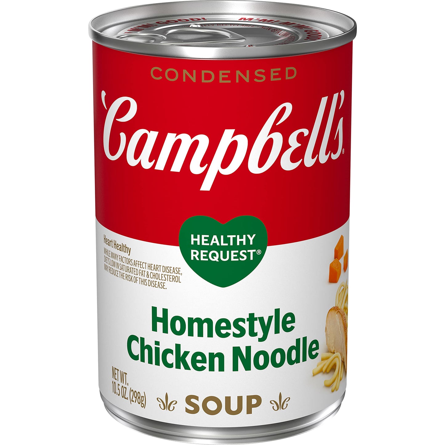 Campbells Condensed Heart Healthy Homestyle Chicken Noodle Soup, 10.5 oz Can (12 Pack)