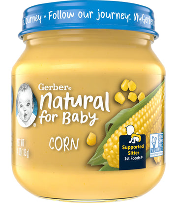 Gerber Natural For Baby 1St Foods Baby Food Jar (Corn)
