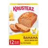 Krusteaz Banana Quick Bread Mix, Made with Real Bananas, 15.0 oz Boxes (Pack of 12)