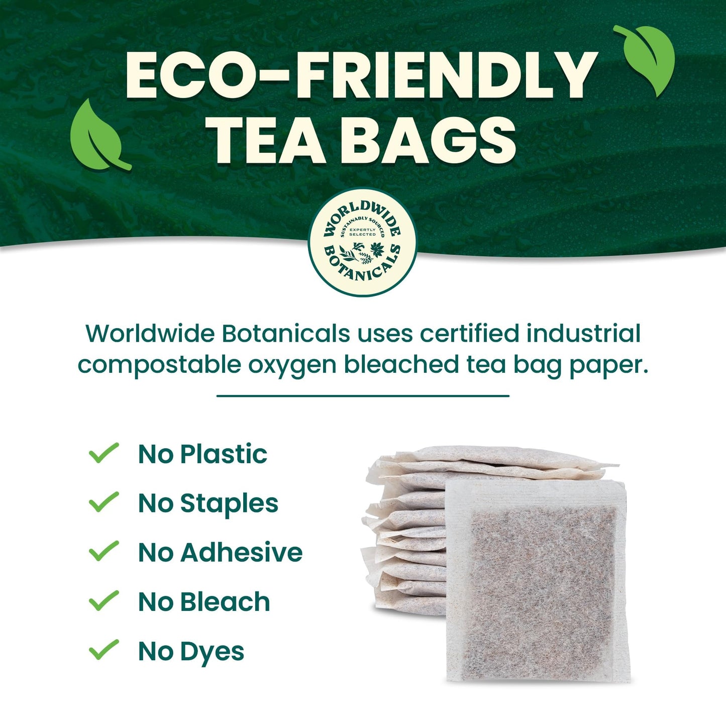 Worldwide Botanicals Rooibos Masala Chai Herbal Tea - Organic, Caffeine Free, 50 Tagless Bags