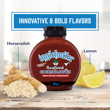 BEAVER Seafood Cocktail Sauce with Fresh Grated Horseradish, 10 oz Squeeze Bottle