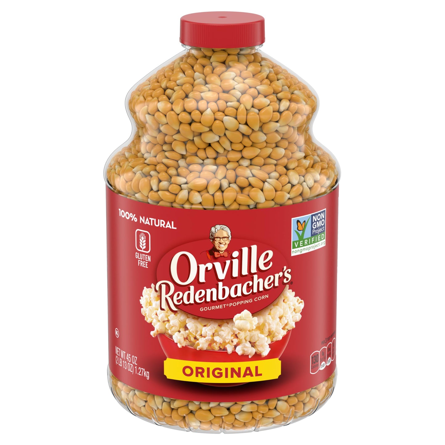 Orville Redenbacher S Gourmet Popcorn Kernels Oriflavor Blendal Yellow 45 Oz. (Pack Of 6)