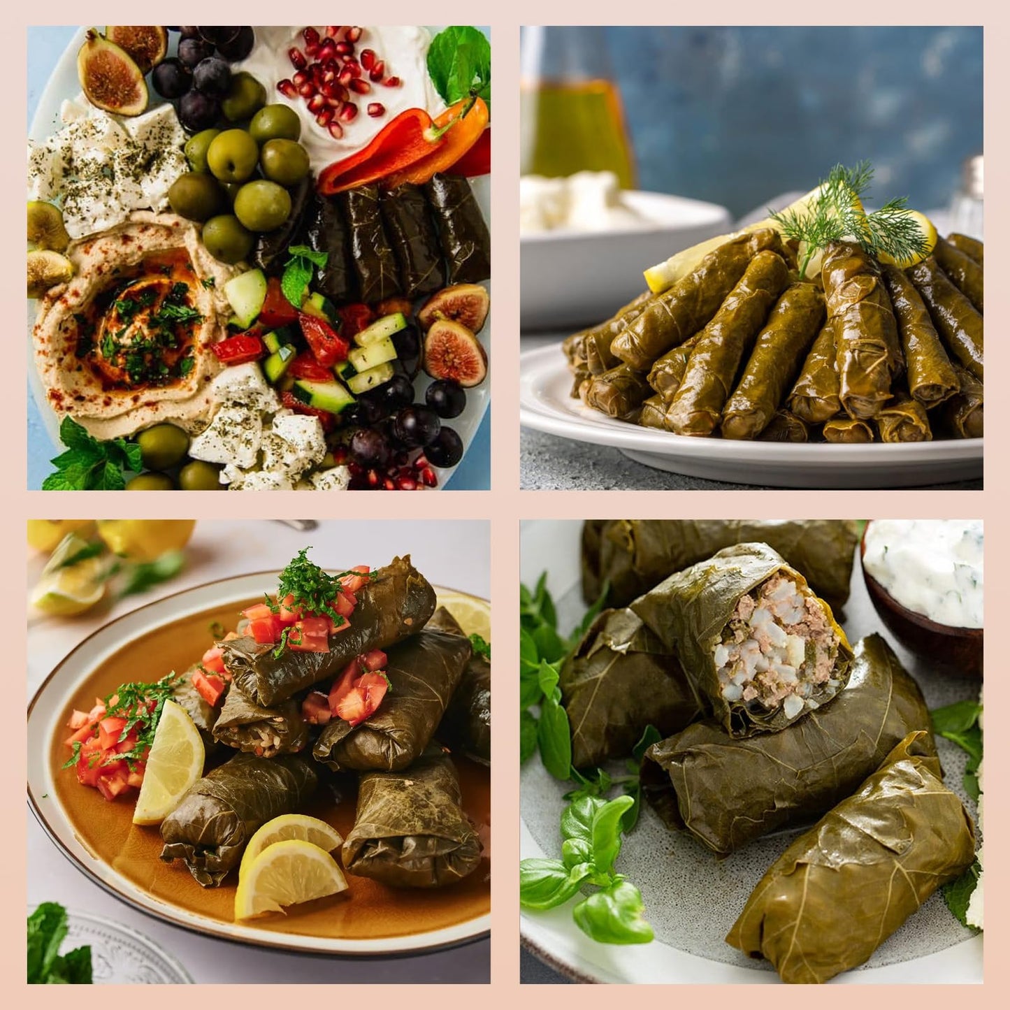 Bake And Tango - Stuffed Grape Leaves With Olive Oil, Spicy, Kosher, Vegan, 14.1 Oz (Pack Of 3) | Gourmet Mediterranean Delight