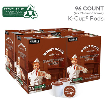 Donut House Collection Donut House Coffee Keurig Single-Serve K-Cup Pods, Light Roast Coffee, 96 Count