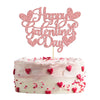 Gyufise 1Pc Happy Galentine'S Day Cake Topper Glitter Sweet Love Valentines Day Cake Topper Decorations For Valentine'S Day Them