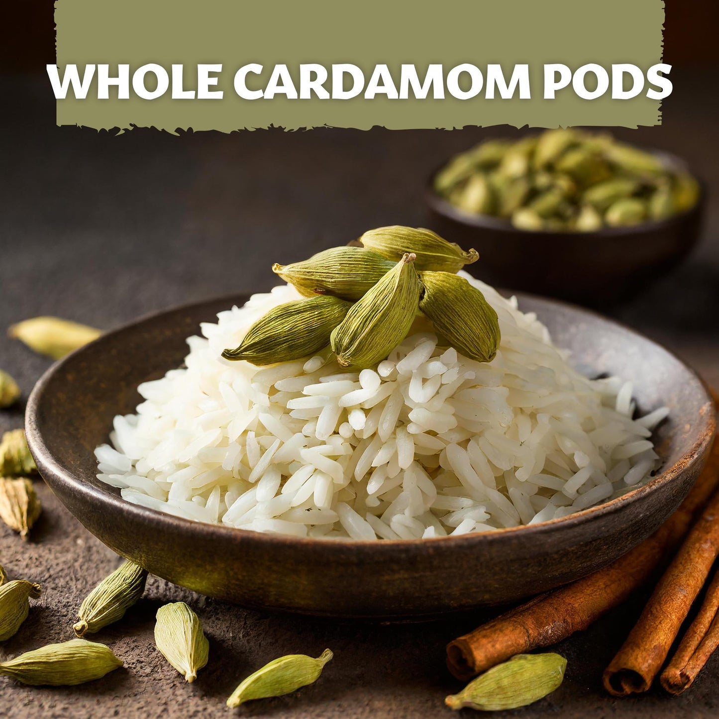 Eastanbul Green Cardamom Pods, 2.12Oz, Cardamom Pods Whole, Freshly Picked Green Cardamom, Vegan, Aromatic Whole Cardamom Pods F
