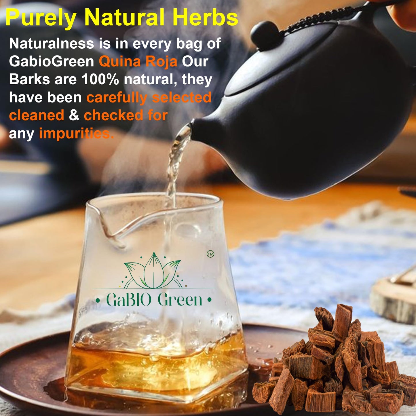Quina Roja Cinchona Bark, (4 Oz/114 Gr) 100% Pure & Natural, Red Quina, Cinchona Pubescens Bark, Quina Roja Tea, Red Cinchona, Q