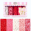 Confect Star Sprinkles | Sprinkle for Baking, Cookie & Cake Decorative | Baby Shower Sprinkles | Pink, White & Red Sprinkle | Ed