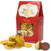 Albert Premier Belgian Chocolate Gold Coins Bulk - 1.3 Pound Approx 115 Individually Wrapped Coins Box For St. Patrick Party Favors, Pots Of Gold &