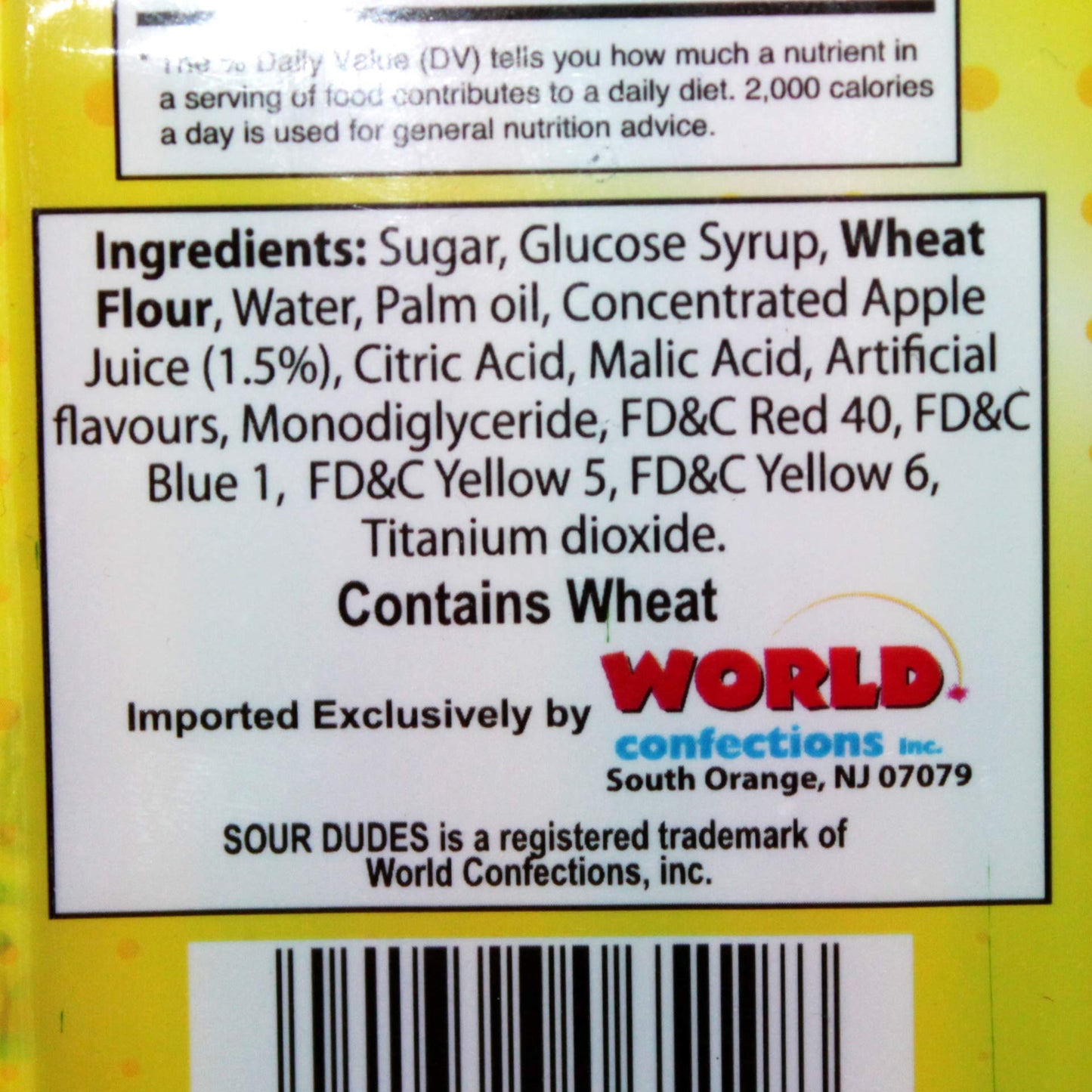 Sour Dudes Sour Belts - Rainbow Berry Flavor - 4.5 oz Bag Made with Real Fruit Juice