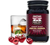 Barrel Roll Bar Essentials Cocktail Cherries - Bourbon-Infused Dark Cherries, 16oz Jar, USA-Made Garnish for Drinks and Desserts