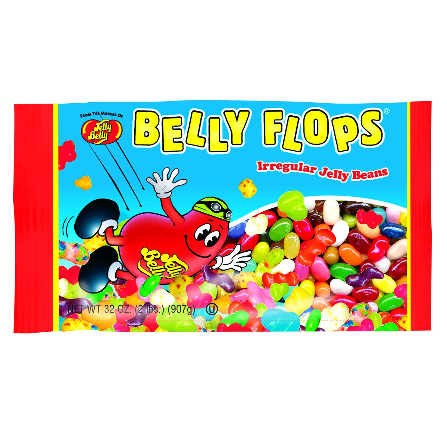 Jelly Belly Belly Flops Irregular Jelly Beans, Assorted Flavors, 2-Lb