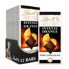 Lindt Excellence Intense Orange Dark Chocolate Bar, Dark Chocolate Candy With Orange And Almond Slivers, 3.5 Oz. (12 Pack)