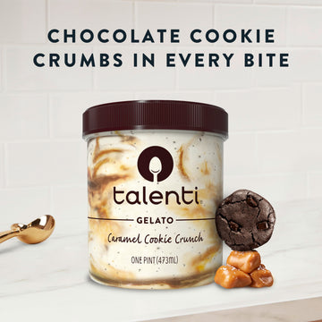 Talenti Gelato For a Delicious Frozen Dessert Caramel Cookie Crunch Made with Ingredients 1 pint