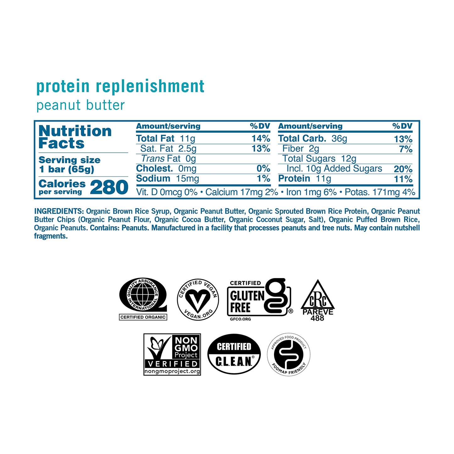 GoMacro MacroBar Organic Vegan Protein Bars - Peanut Butter (2.3 Ounce Bars, 12 Count)