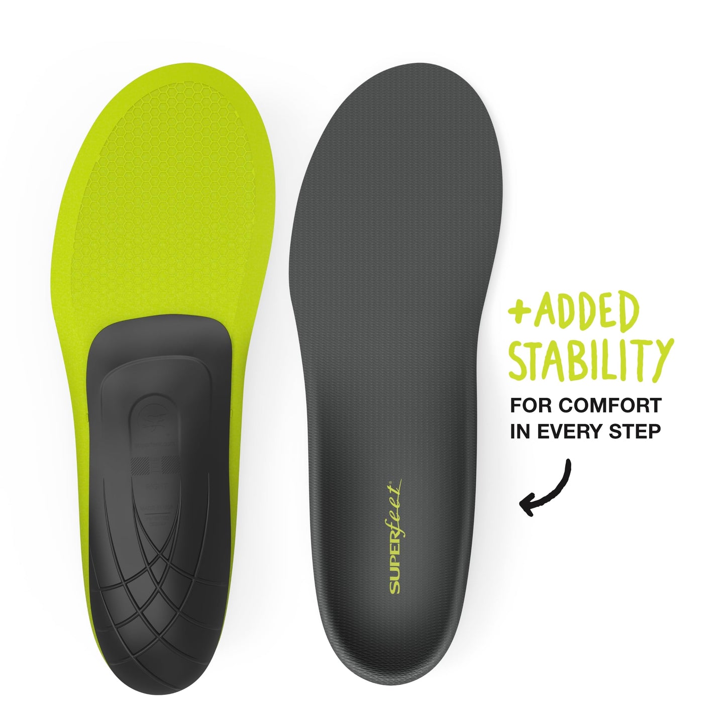 Superfeet Carbon - Carbon Fibre Foam Insoles For Tight Athletic Shoes - 115-13 Men 125-14 Women