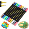 Edible Metallic Markers, 10Pcs Upgrade Food Grade Gold Shimmering Pens For Cookie/Cake/Cupcake/Fondant/Baking Decorating By Prea