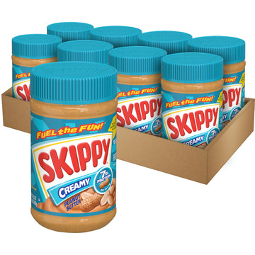 Skippy Creamy Peanut Butter, 16.3 Ounce (Pack Of 8)
