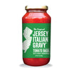 Jersey Italian Gravy-24 Oz Jar-Gourmet, All Natural All Purpose Tomato Sauce For Pasta And More, No Artificial Ingredients- Vegan Friendly-Authentic Recipe For Pasta, (Tomato Basil, 12 Pack)