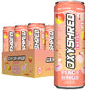 EHPlabs OxyShred Ultra Energy Drink - Zero Sugar, Zero Carbs, Natural Caffeine, Peach Candy Rings, 12 Fl Oz (Pack of 12)