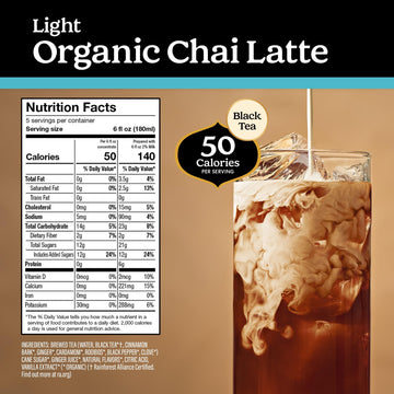 Yogi Barista Light Organic Chai Latte - 32 Fluid Oz (3 Pack) - Organic Chai Tea Concentrate - Supports Healthy Digestion - Inclu
