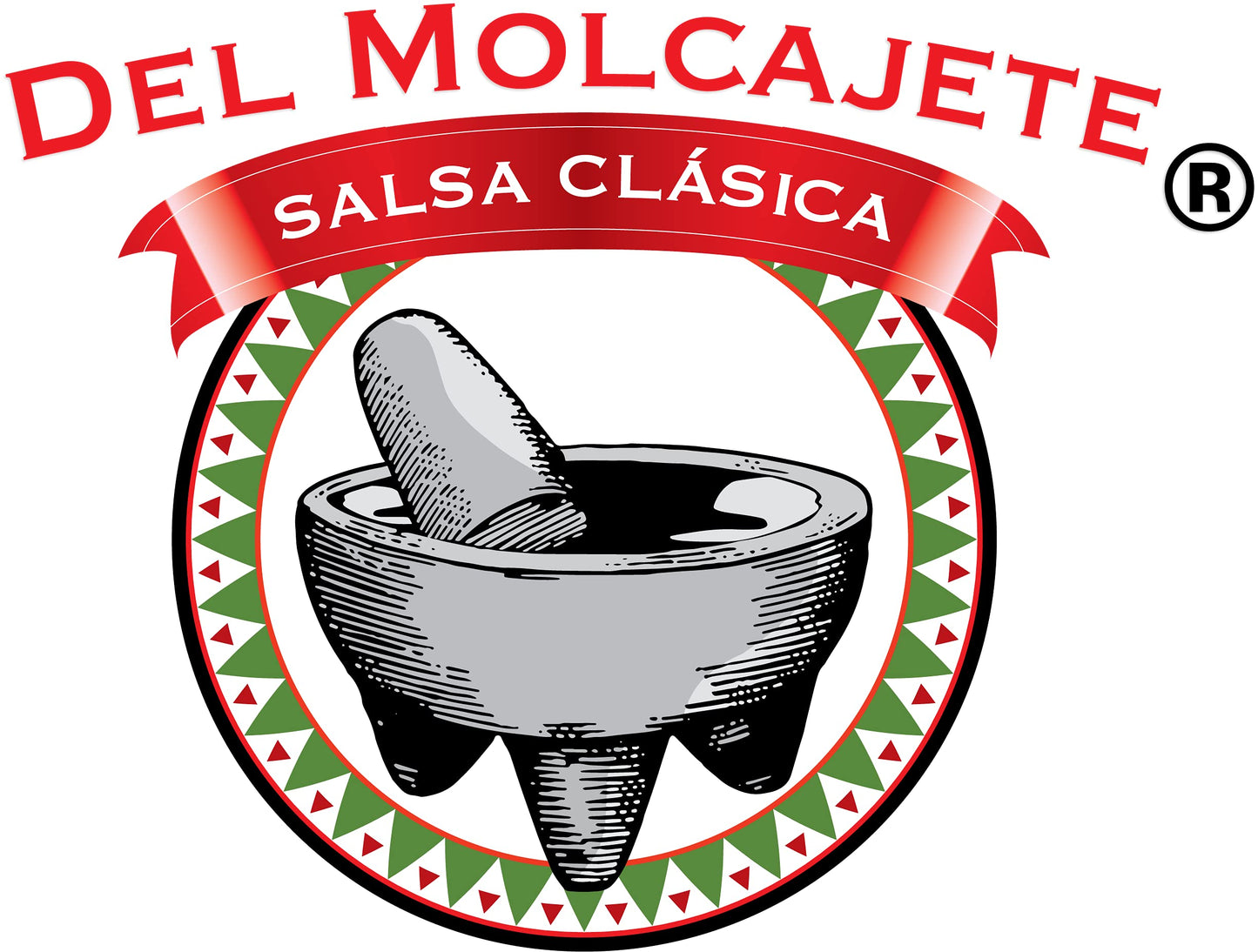 Del Molcajete Salsa Clasica Variety 12-Pack - Chile de Arbol, Chilpotle, Chile Peron/Manzano - 24.1 cm